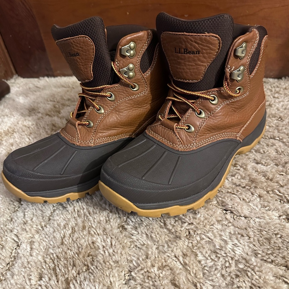L.L.Bean Storm Chaser leather lace-up boots